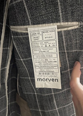 Gri Ekose Desenli Erkek Ceket - Görsel 3