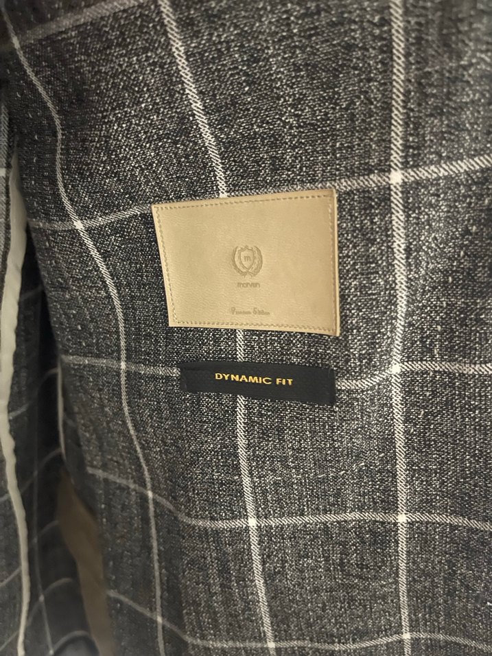 Gri Ekose Desenli Erkek Ceket - Görsel 2