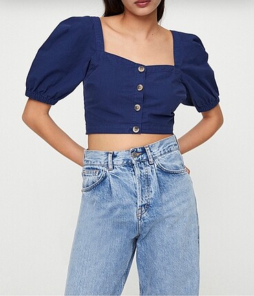 Denim crop