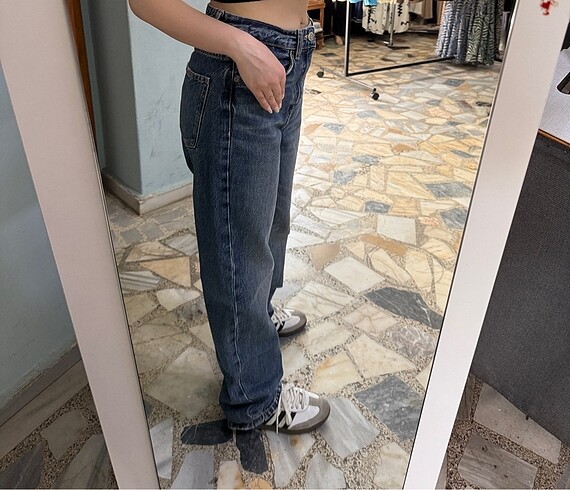 38 Beden mavi Renk Zara jean