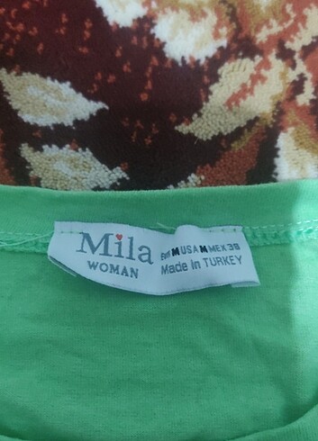m Beden Yeşil crop bluz 