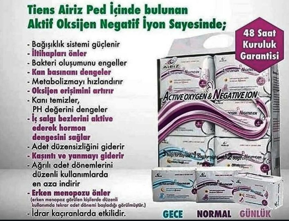 AİRİZ Hijyenik Doğal Kadın Pedi - Görsel 3