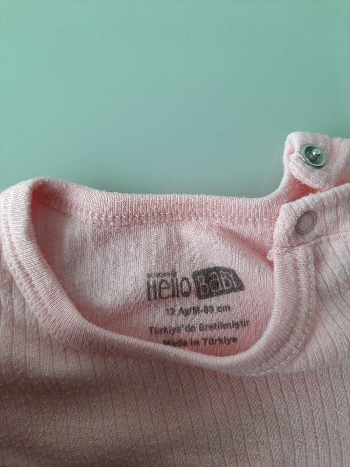 Uzun Kollu Örme Bebek Kız Body-zibin - Pembe - Görsel 5