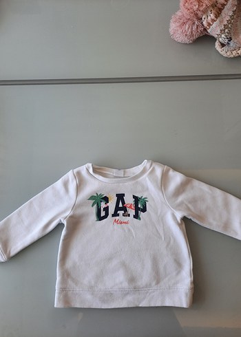 Gap Erkek Çocuk Beyaz Sweatshirt