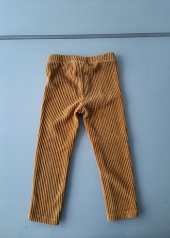 1,5 Yaş Beden Bebek Kız Baskılı Sweatshirt ve Triko Pantolon Seti