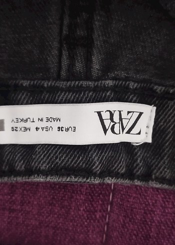 36 Beden Düğmeli Siyah Kadın Denim Mini Şort