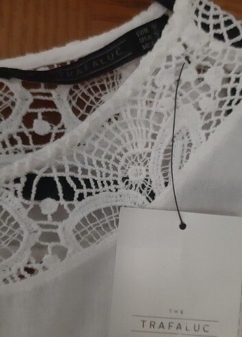 Zara dantel detayli bluz yeni etiketli S /M uyumlu - Görsel 3
