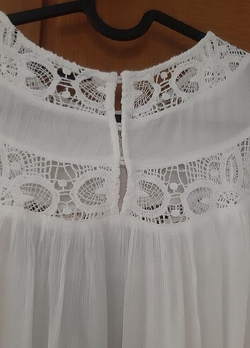 Zara dantel detayli bluz yeni etiketli S /M uyumlu - Görsel 4