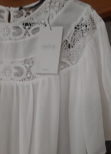 Zara dantel detayli bluz yeni etiketli S /M uyumlu - Görsel 5