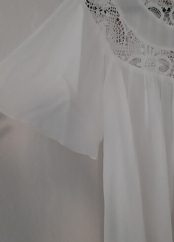 Zara dantel detayli bluz yeni etiketli S /M uyumlu - Görsel 8