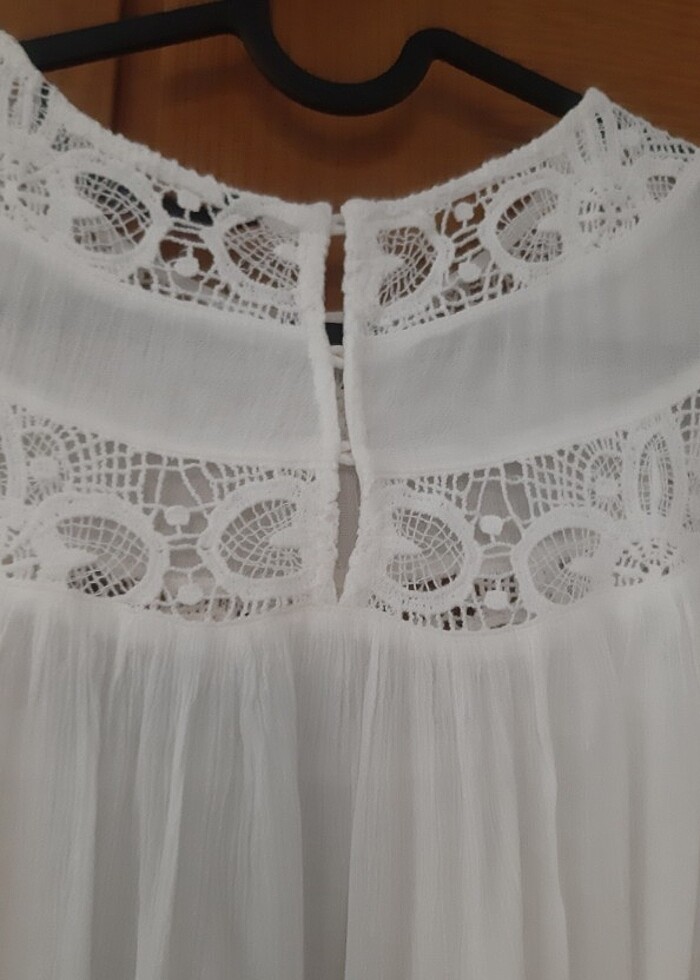 Zara dantel detayli bluz yeni etiketli S /M uyumlu - Görsel 4