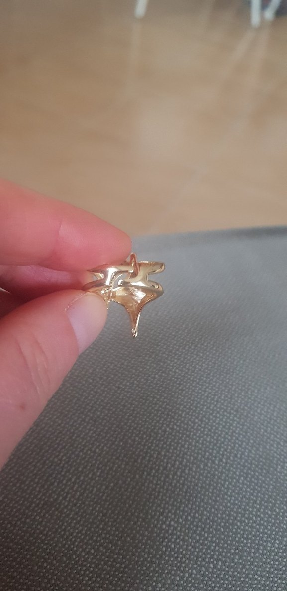 Yildiz gold ayarlabilir yüzük yeni - Görsel 3