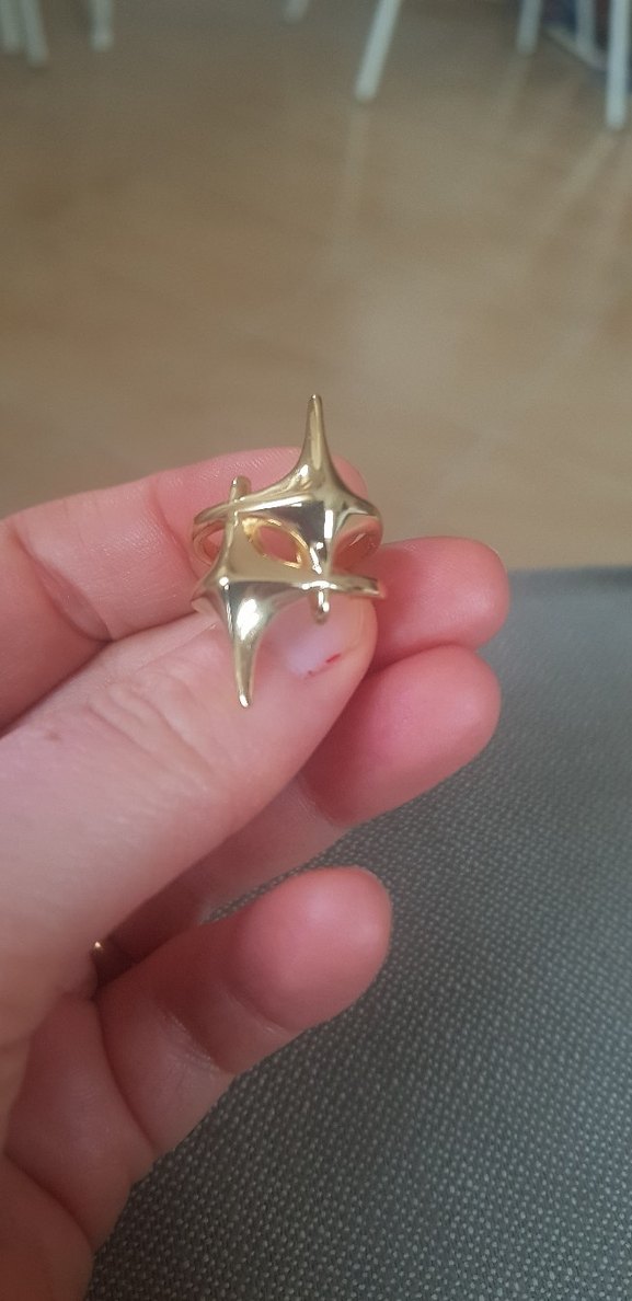 Yildiz gold ayarlabilir yüzük yeni - Görsel 4