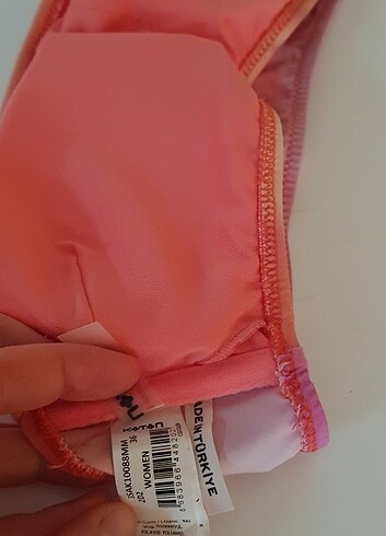 Tropikal baskili straplez bikini üstü 36 yeni - Görsel 12