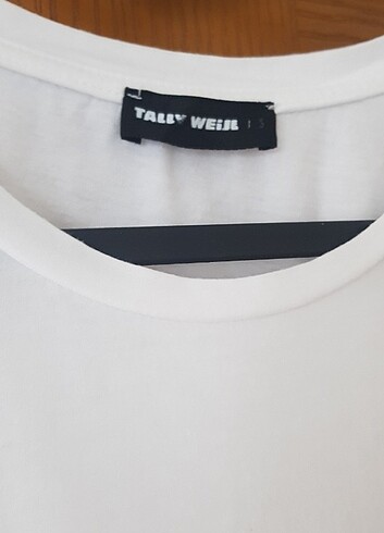 Tally Weijl Tally Weijl crop beyaz tişört S