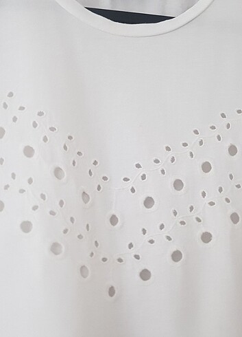 Tally Weijl crop beyaz tişört S - Görsel 5