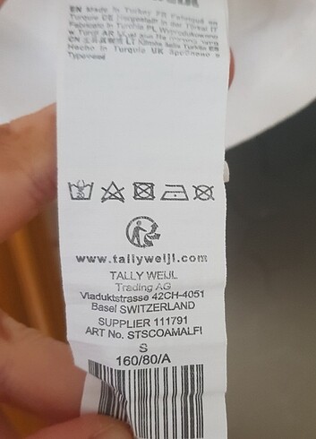 Tally Weijl crop beyaz tişört S - Görsel 6