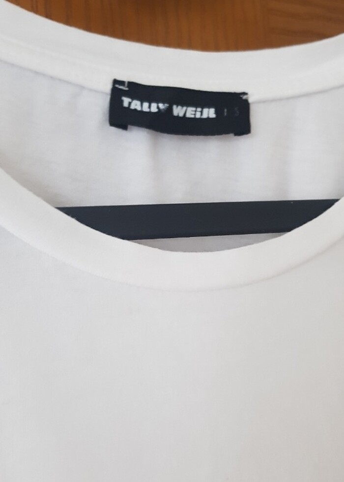 Tally Weijl crop beyaz tişört S - Görsel 2