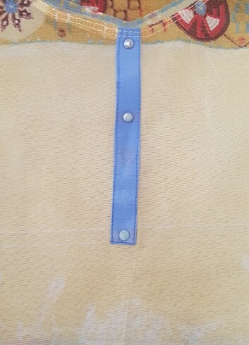 Etnik bohem desenli plaj elbisesi M - Görsel 6