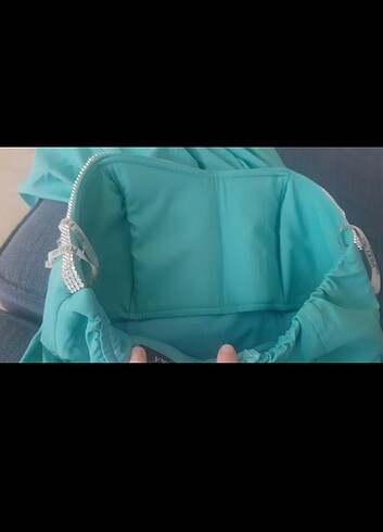 Straplez Turkuaz Uzun Abiye yeni 38/ 40 beden - Görsel 7