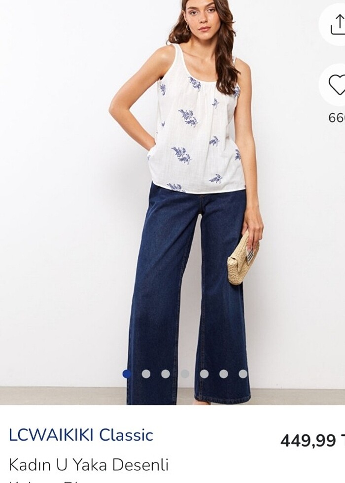 Lcw uyaka desenli kolsuz bluz 36 yeni - Görsel 3