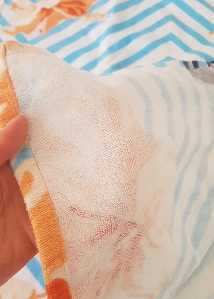 Çapa desenli pamuklu plaj havlusu - Görsel 5