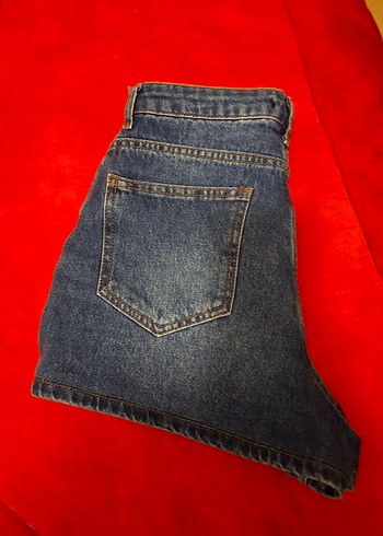 Trendyol yüksek bel mini kot şort yeni etiketli 38 - Görsel 8