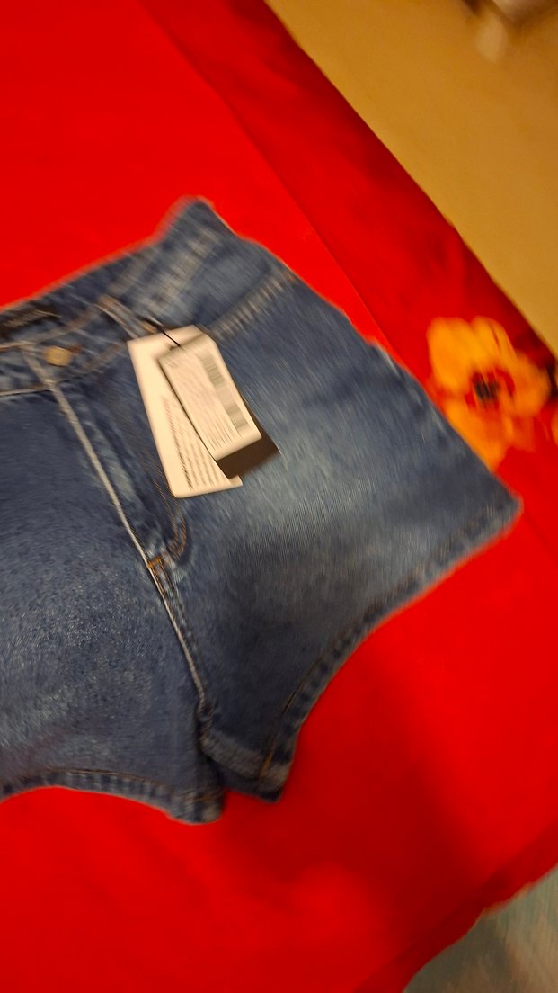 Trendyol yüksek bel mini kot şort yeni etiketli 38 - Görsel 4