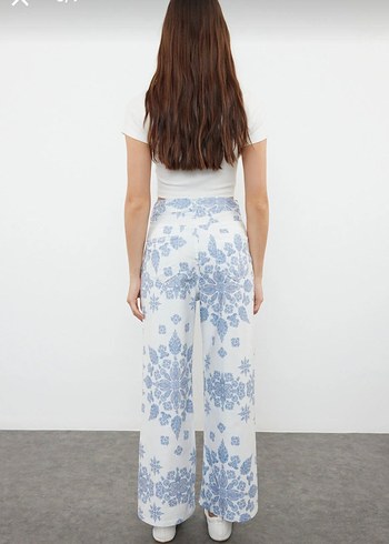 Bohem Desenli Midi Yüksel Bel Denim Pantolon 36 yeni etiketli - Görsel 8