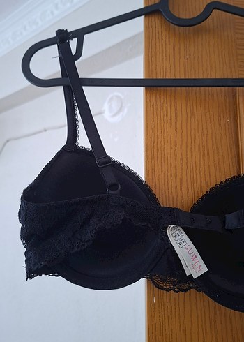 Suwen Siyah Dantel detaylı Pushup destekli sütyen 75B yeni - Görsel 4