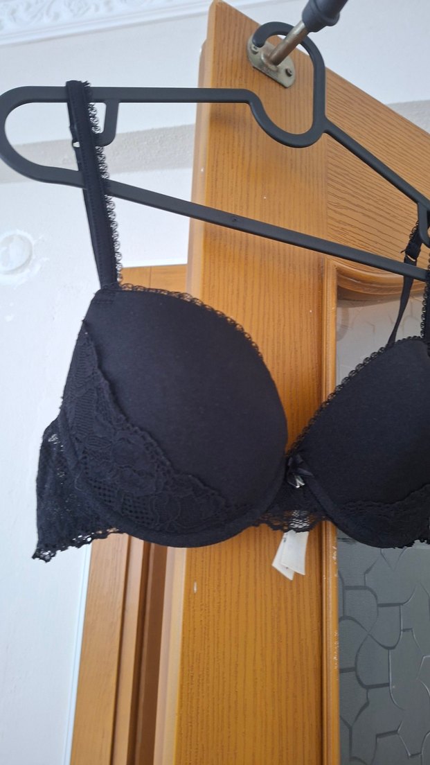 Suwen Siyah Dantel detaylı Pushup destekli sütyen 75B yeni - Görsel 2