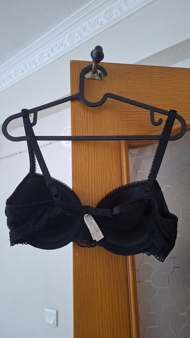 Suwen Siyah Dantel detaylı Pushup destekli sütyen 75B yeni - Görsel 3