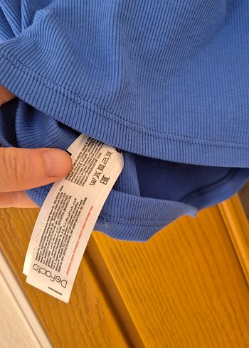 Kadın Mavi Halter Yakalı Fitilli Kaşkorse Slim Fit Atlet 36 - Görsel 5