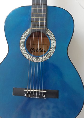 Mavi Klasik Gitar ve Kılıfı - Görsel 2