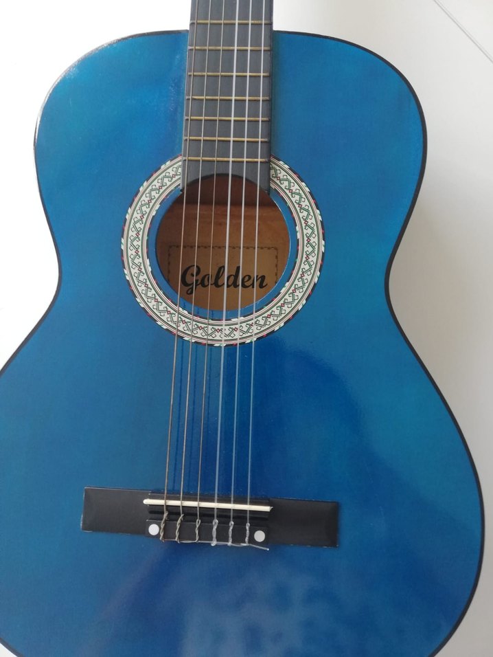 Mavi Klasik Gitar ve Kılıfı - Görsel 2