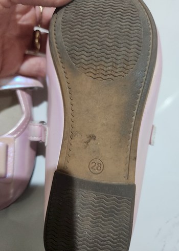 Kız Çocuk Pembe Tokalı Babet Ayakkabı - Görsel 2