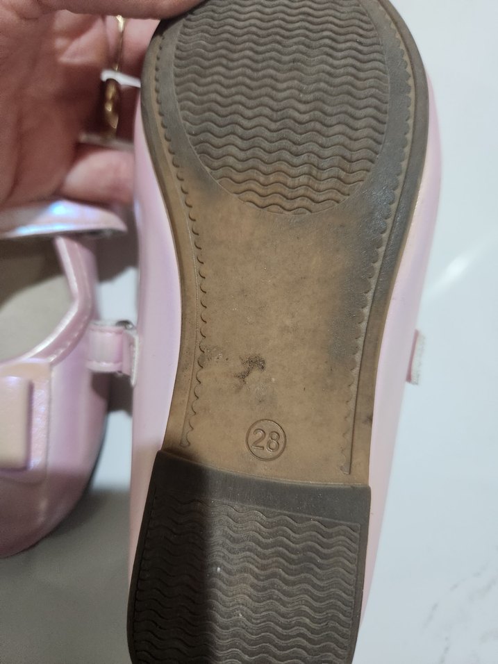 Kız Çocuk Pembe Tokalı Babet Ayakkabı - Görsel 2