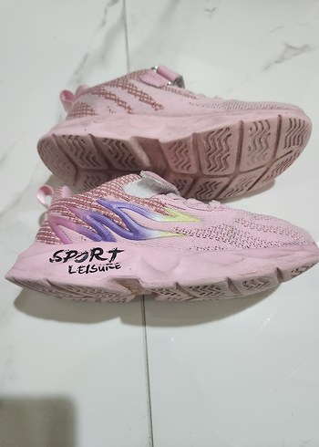 Kız Çocuk Pembe Cırt Cırtlı Spor Ayakkabı - Görsel 2