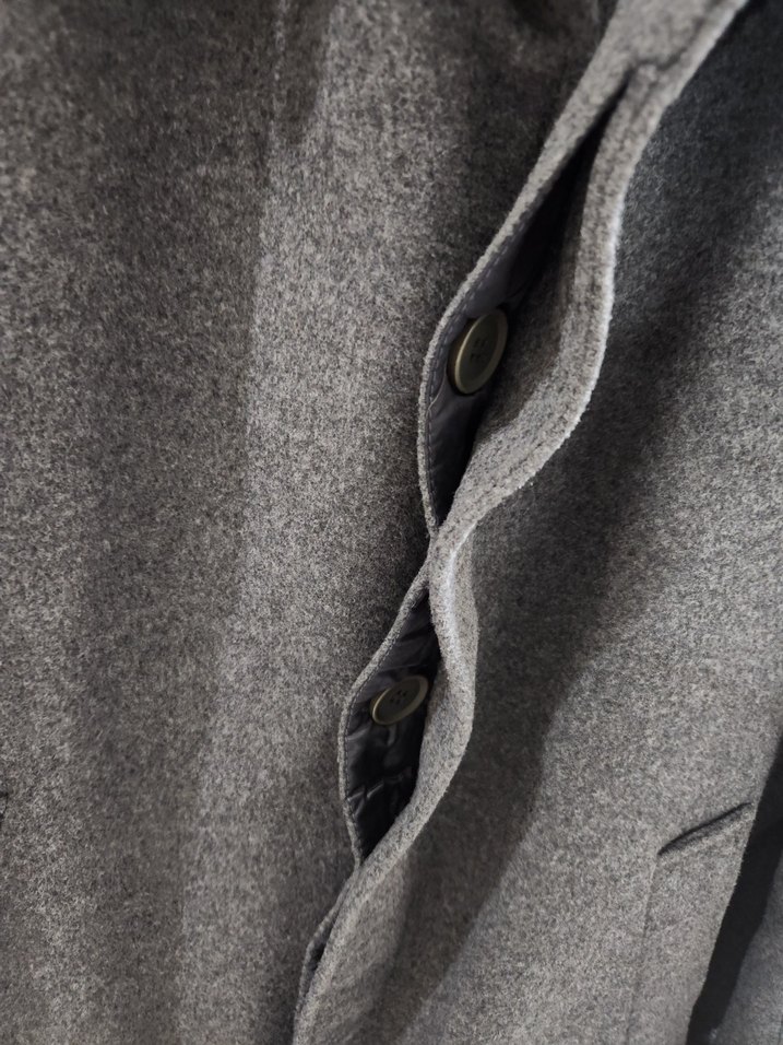 Gri Regular Fit Erkek Kaban - Görsel 3