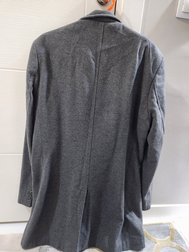 Gri Regular Fit Erkek Kaban - Görsel 2