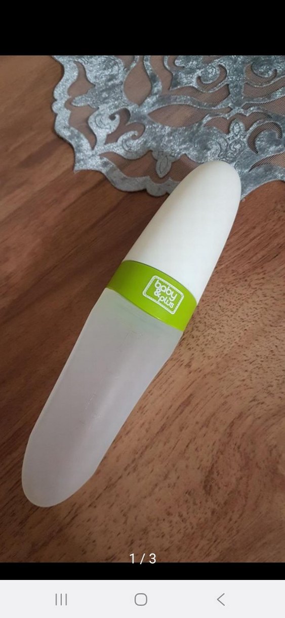 Bebek Silikon sıkma kaşık - Görsel 3