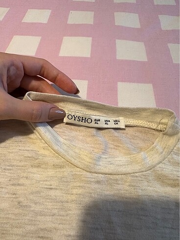 Oysho Dar kesim kısa kollu crop
