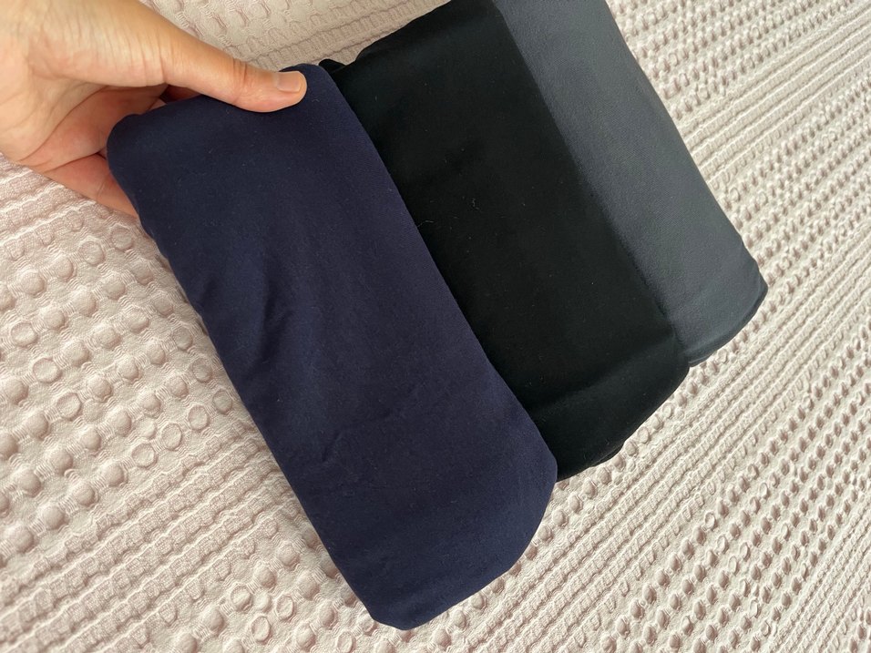 Siyah Kadın Dökümlü Sargı Kumaş penye - Görsel 2