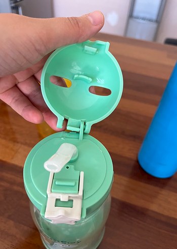 Renkli Mavi sarı yeşil suluk matara - Görsel 2