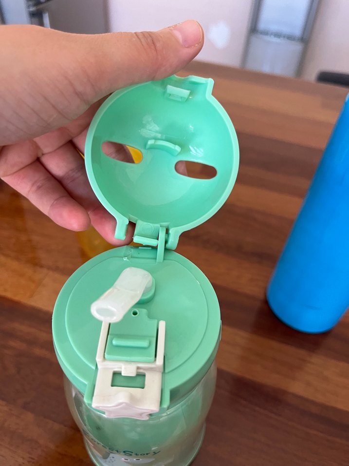 Renkli Mavi sarı yeşil suluk matara - Görsel 2