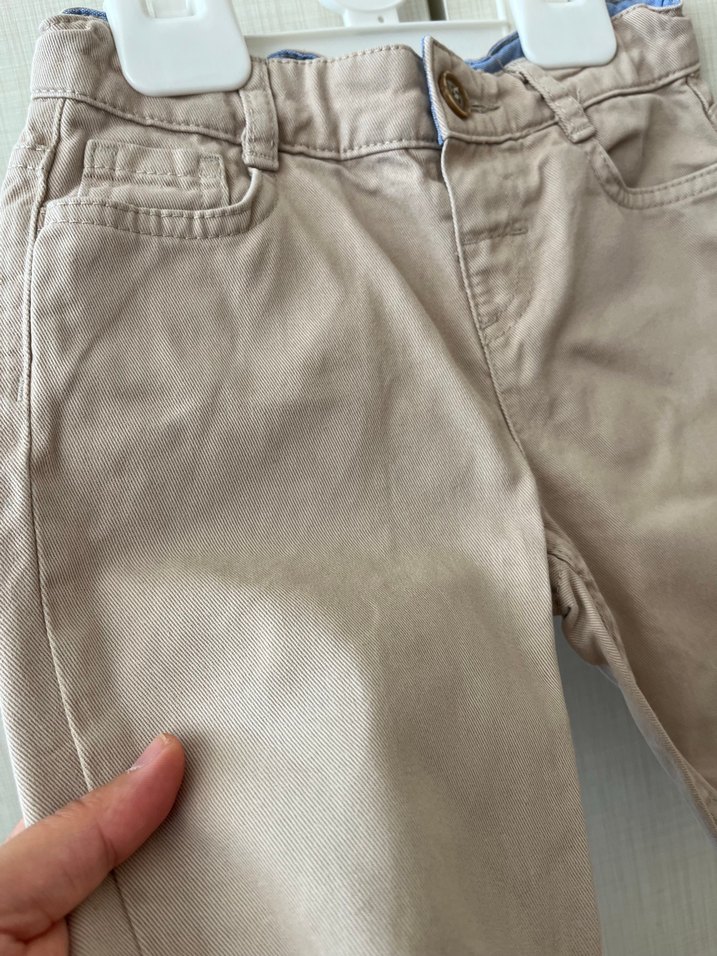 Beyaz Pamuklu Erkek Çocuk Kargo Şort - Görsel 2