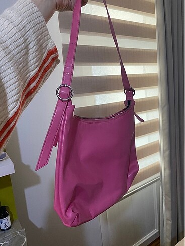 pembe deri çanta