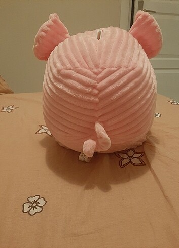  Beden Pembe peluş büyük domuz kumbara