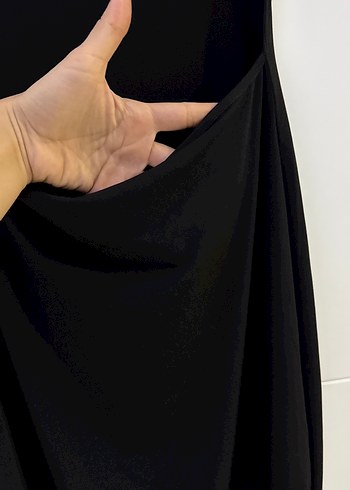 Siyah  Kadın Uzun Elbise - Görsel 2