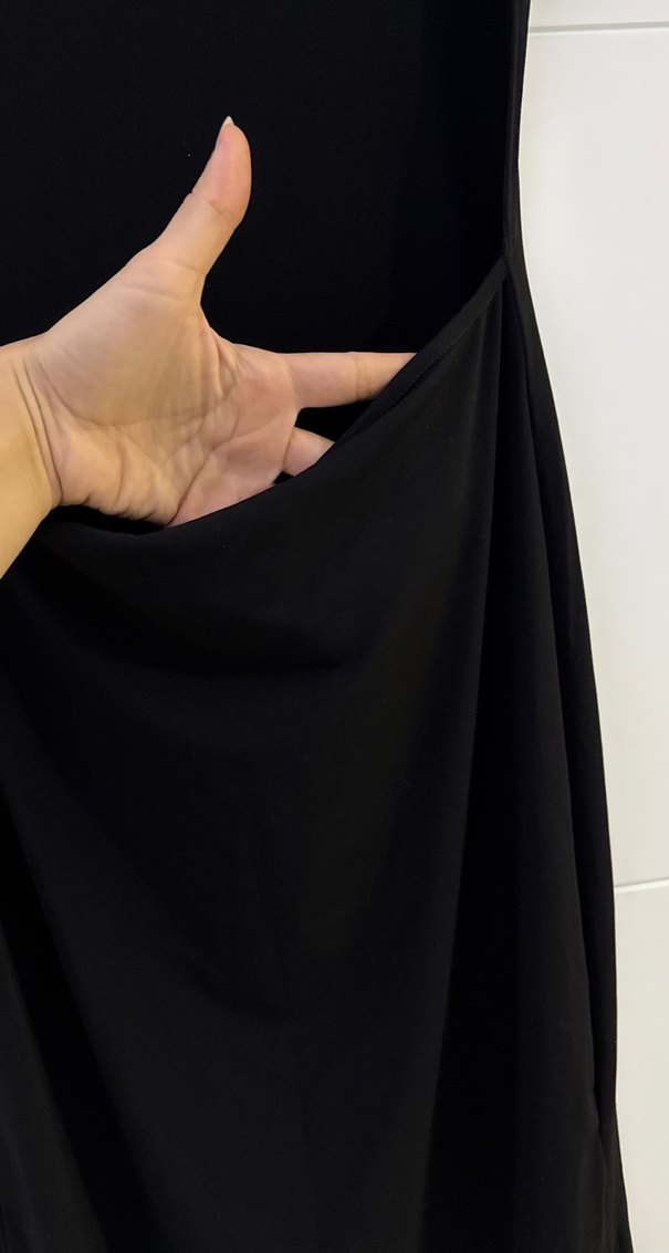 Siyah  Kadın Uzun Elbise - Görsel 2